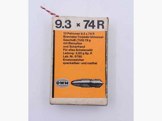DWM, Berlin Büchsenpatronen 9,3x74R