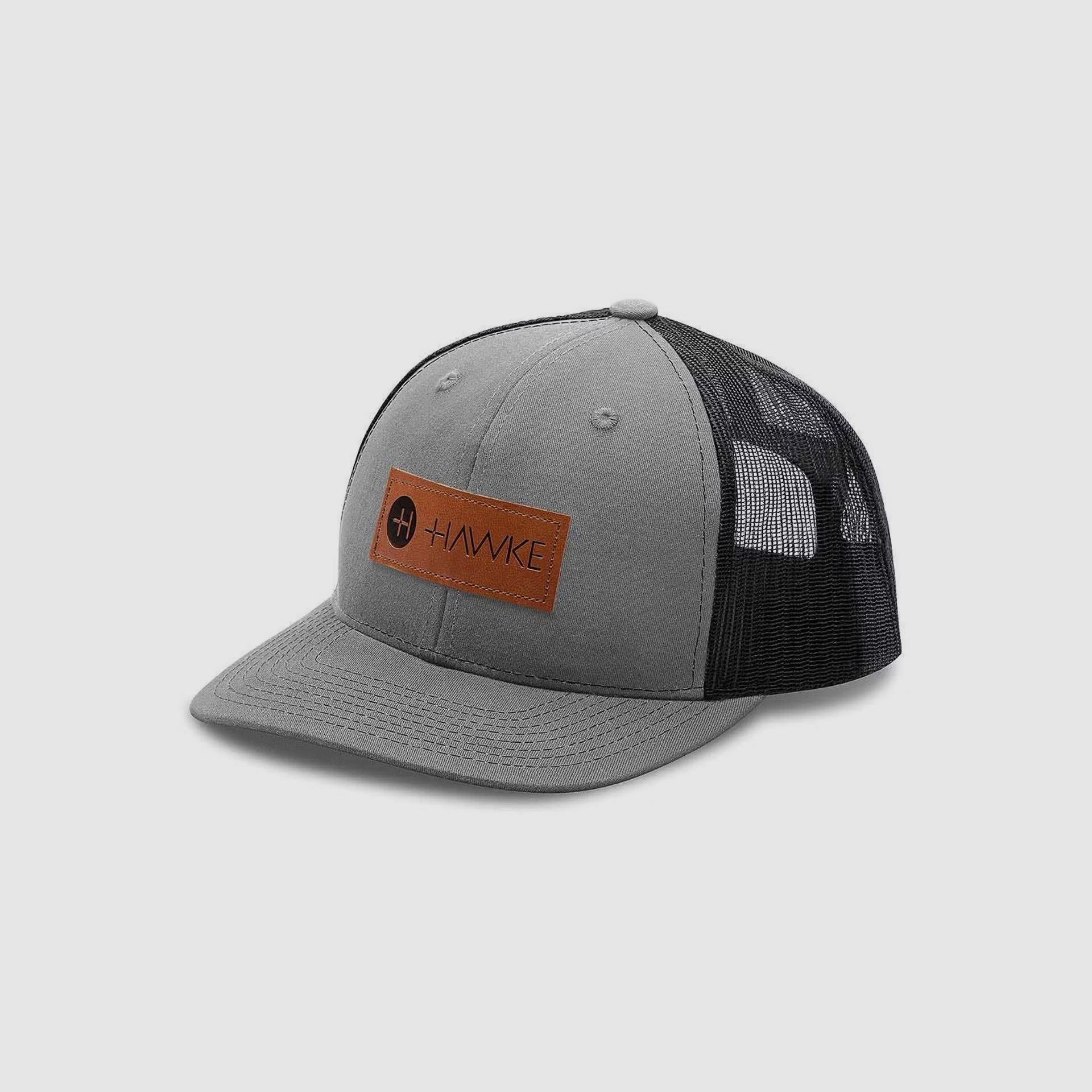 Hawke Kappe Snapback Cap (Trucker Style) Black/Gray