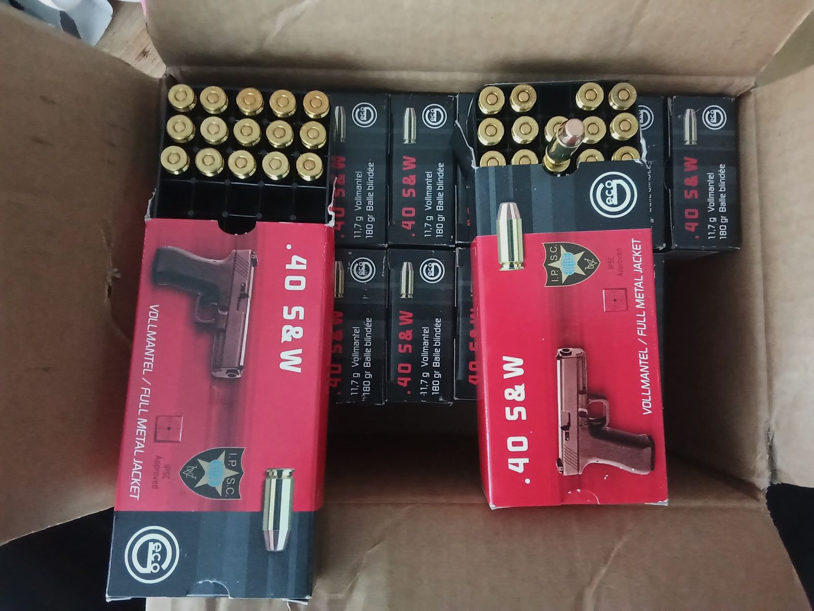 40 S&w Vollmantel 180gr Geco