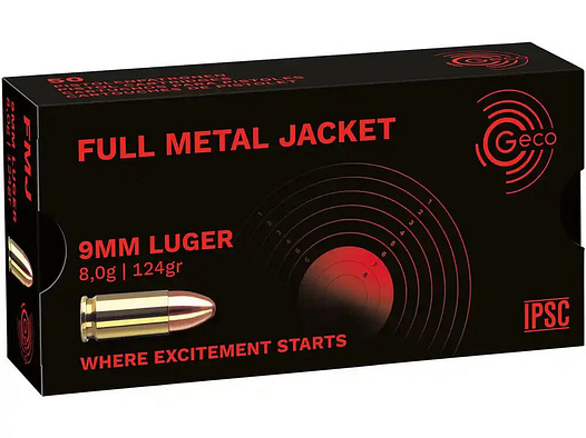 GECO	 9mm Luger FULL Metal Jacket  8,0g 124gr