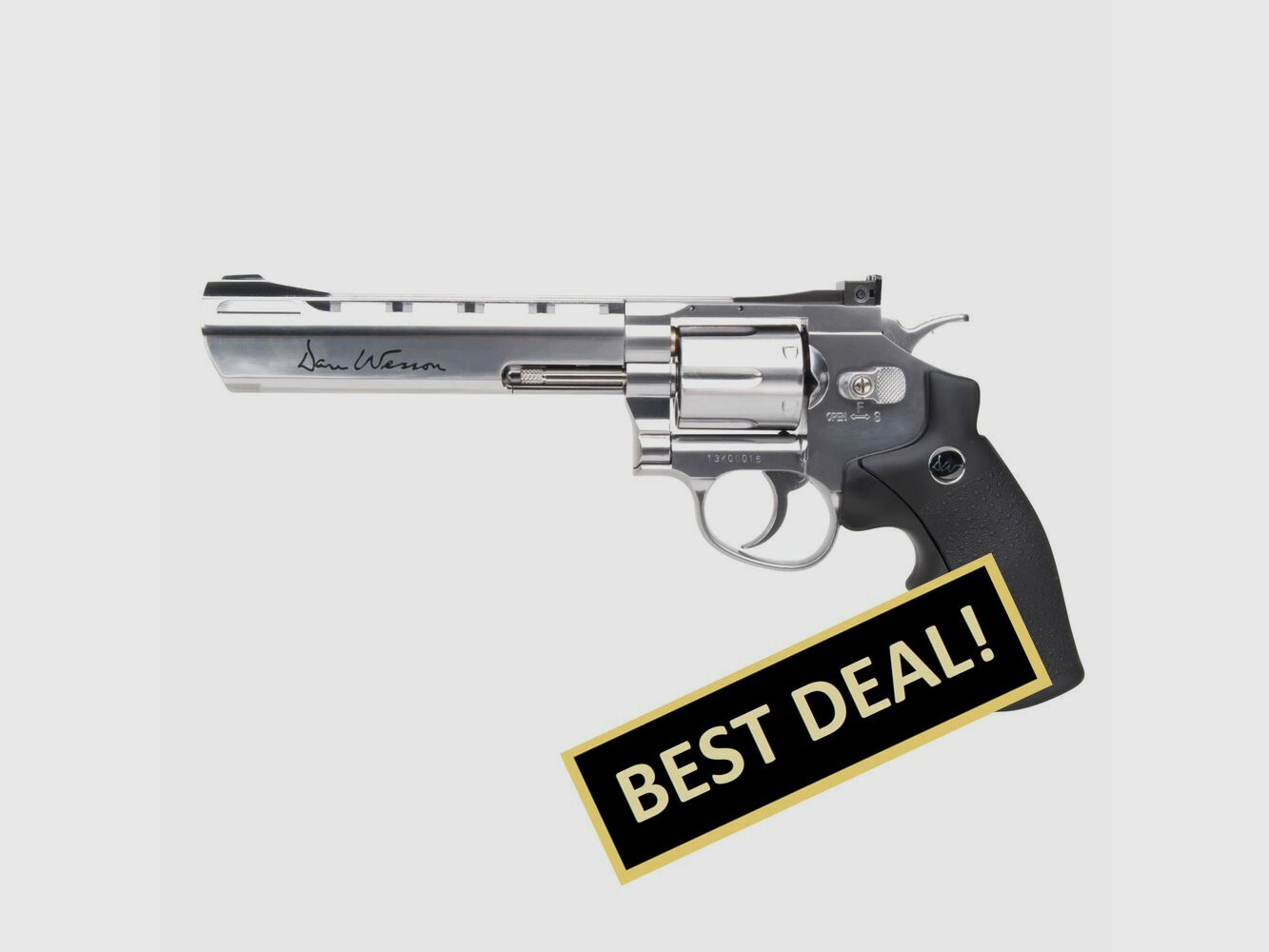 Dan Wesson 6" .177 Silver 4.5mm Air Pressure CO2
