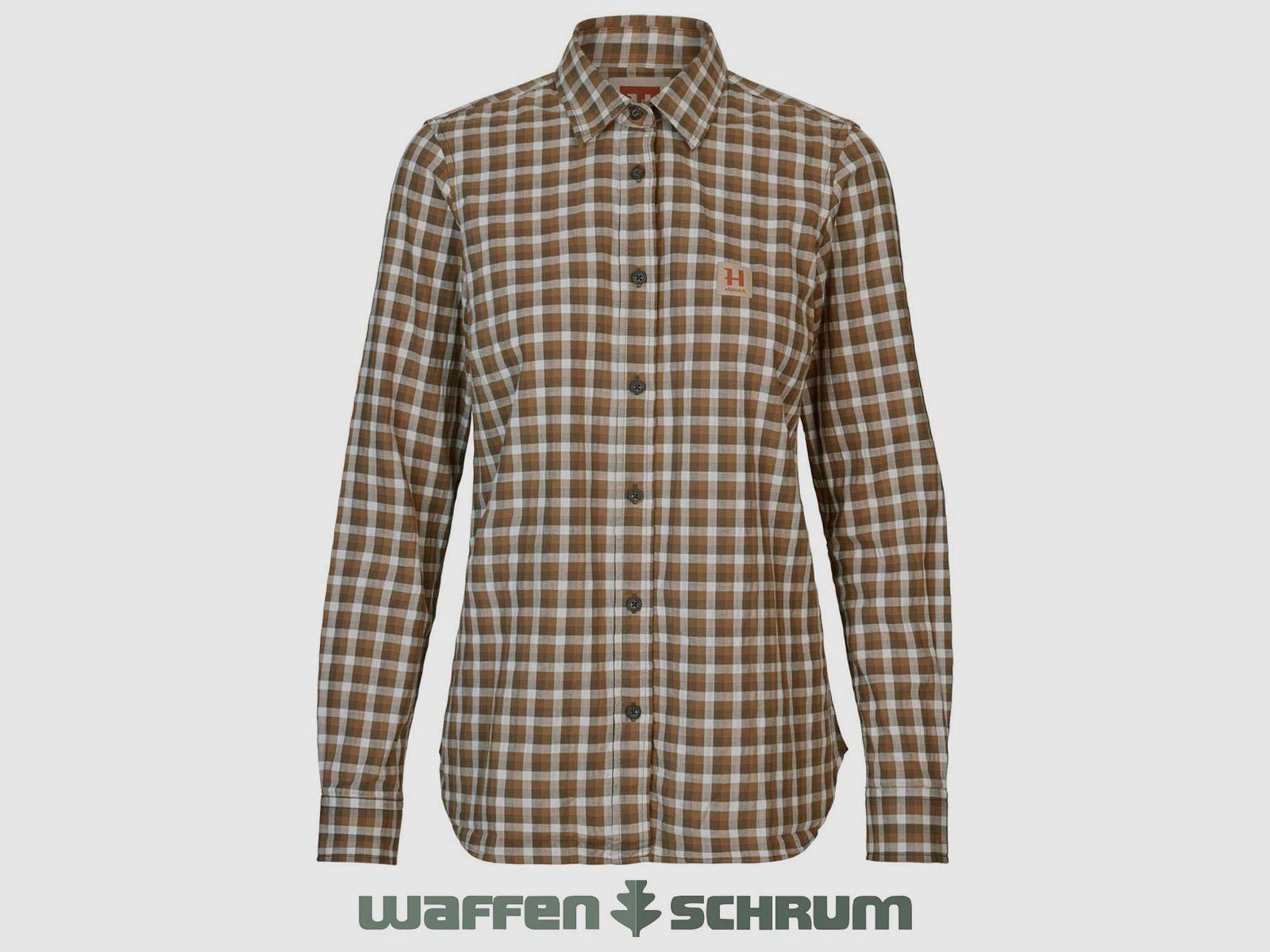 Härkila Bluse Fjell Dark Oliv Check