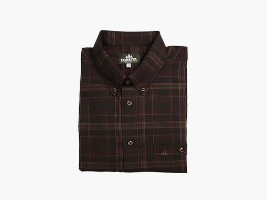 Foresta Jagdhemd Flanell 43/44 Oliv/Torf