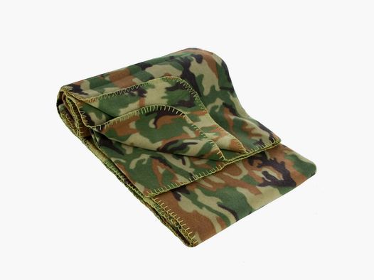 Mil-Tec Koc Fleece 200 x 150 cm - Woodland