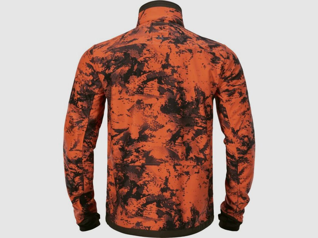 Härkila Herren Fleecejacke Wildboar Pro Reversible Willow green/AXIS MSP®Orange Blaze