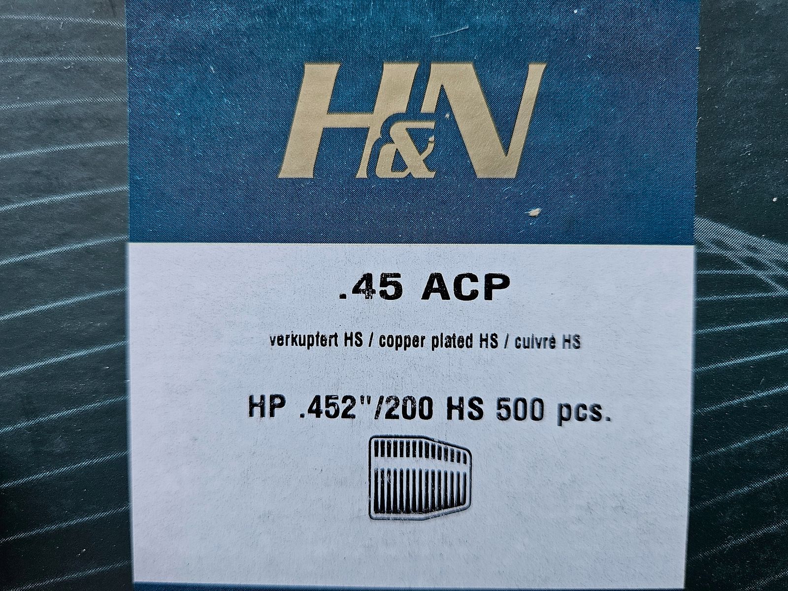 H&N .452 200 grs HS 500 Stück