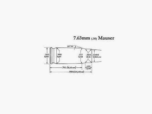 LEE CARBIDE 3 DIE SET 30 MAUSER