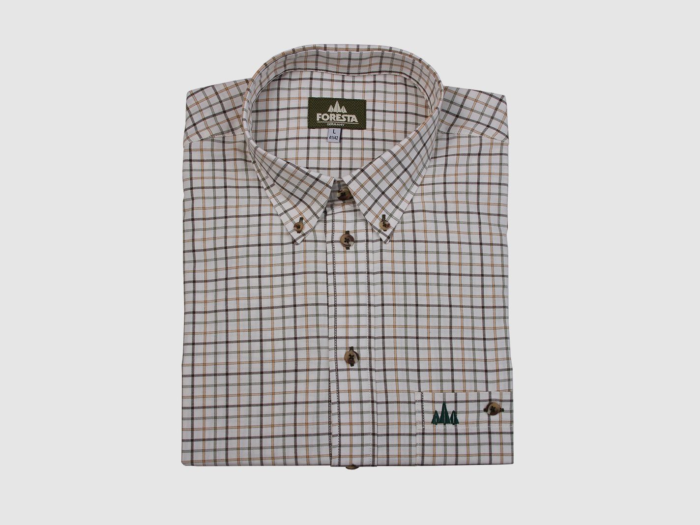 Foresta Karo overhemd beige soft twill
