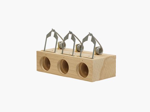 Three-hole field mouse trap