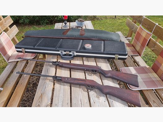 Haenel Suhl - Luftgewehr Doppelpack Kal. 45 mm - inklusive Zubehör