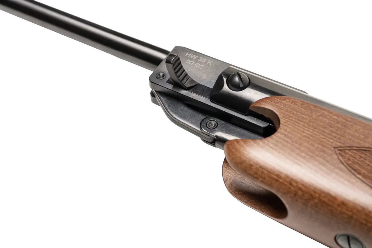 Rifle de aire Weihrauch HW 35 de tiro largo con silenciador