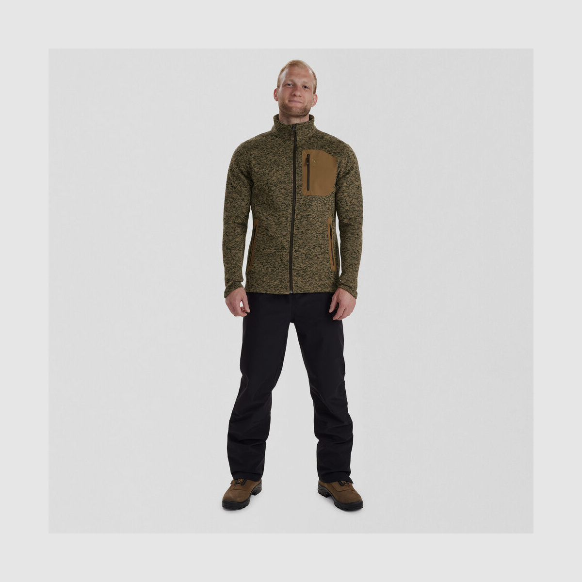 DEERHUNTER Sarek Strickjacke Butternut melange