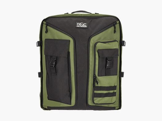 Multifunktions-Rucksack / Armbrust - Transporttasche - ca. 80 Liter - Oliv/Schwarz