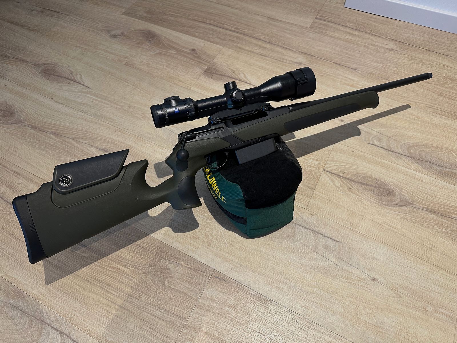 Merkel Helix Speedster 308 Win. mit gekürztem Lauf 45cm (Büchsenmacher) und M15x1 Gewinde mit Dentler Basis