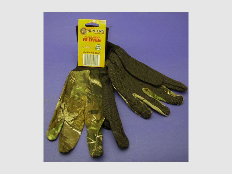 Guantes de camuflaje de tela de jersey con puño Realtree APG HUNTERS SPECIALTIES