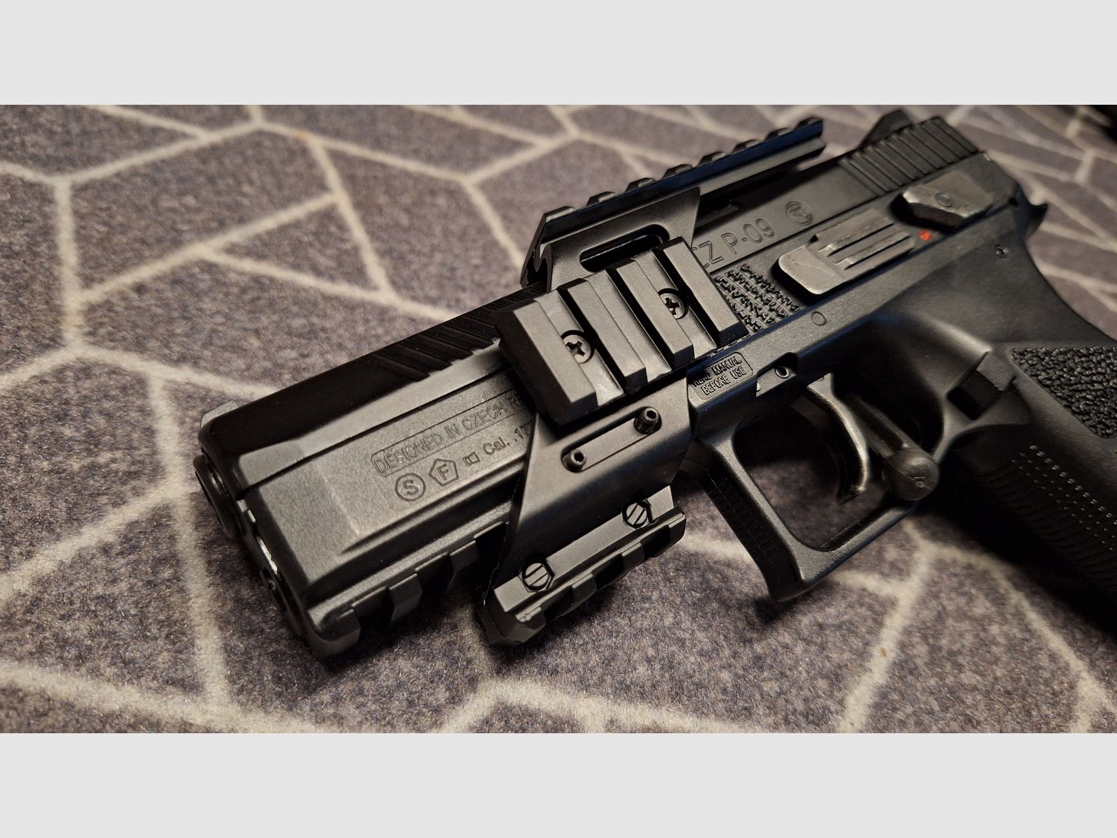 CZ P-09 Duty 4,5 mm Diabolo/Stahl BB Co2-Pistole Blow Back, Bild 8 von 12