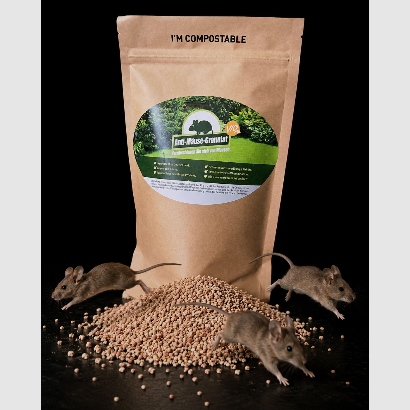 Granulado anti-ratones 400g