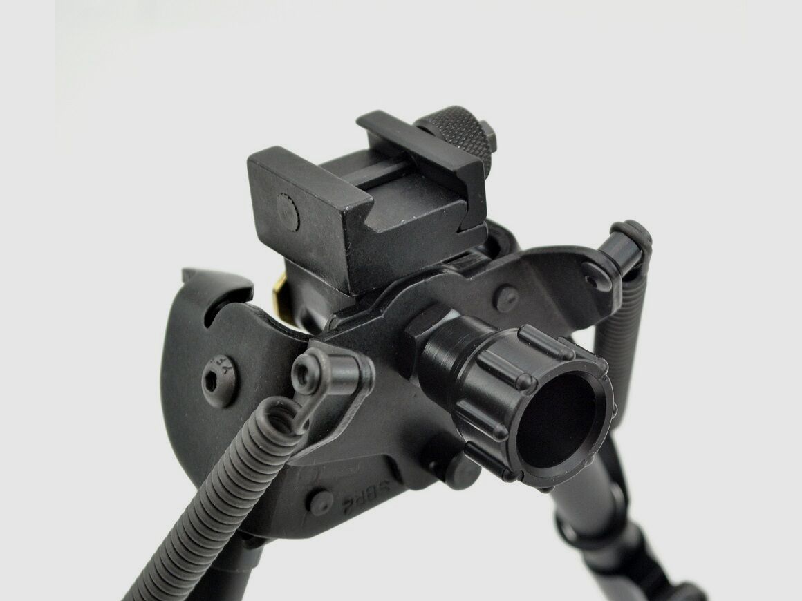 HARRIS ZWEIBEIN MIT 6-STUFEN VERSTELLUNG UND PICATINNY-ADAPTER 23-33 cm, mit Drehgelenk, klappbar