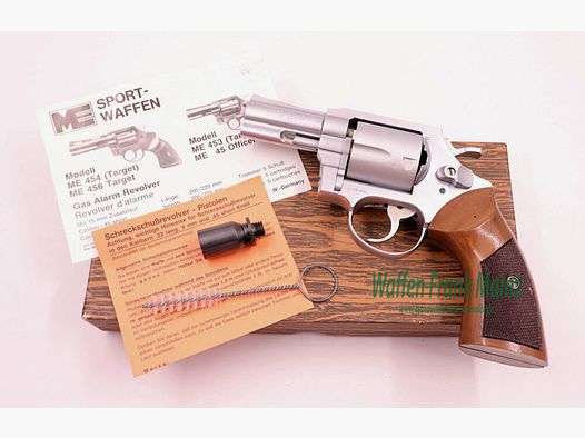 Melcher Cuno, Solingen ME 45 Officer matt verchromt .45short Knall