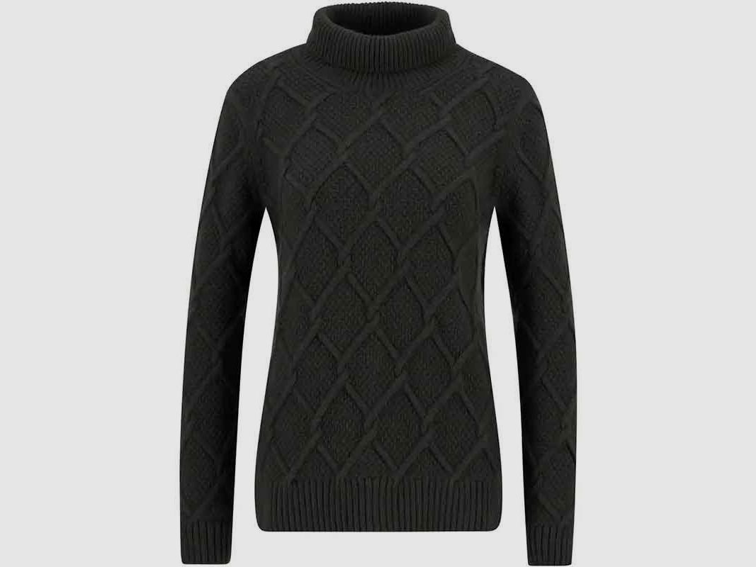Barbour D-Roll Neck Knitted Sweater Burne with Cable Pattern, image 4 of 8