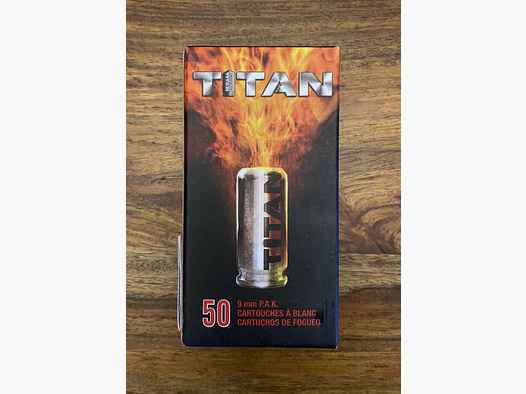 Perfecta Titan Knallpatronen 9mm P.A.K. 50 Stück