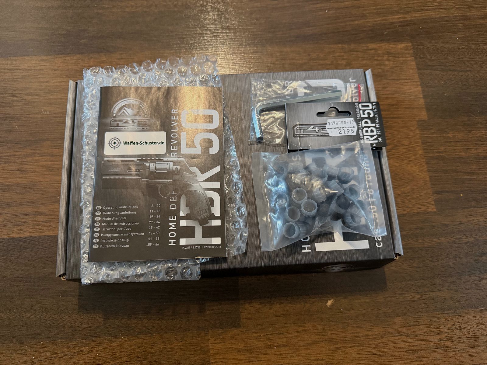 Umarex T4E HDR50 Revolver + Zubehör