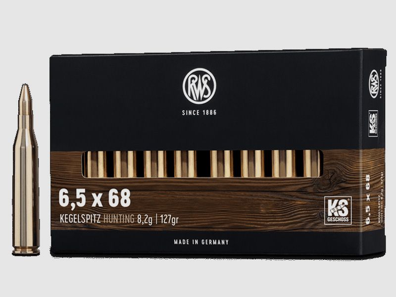 RWS 6,5x68 Kegelspitz 8,2g - 127gr