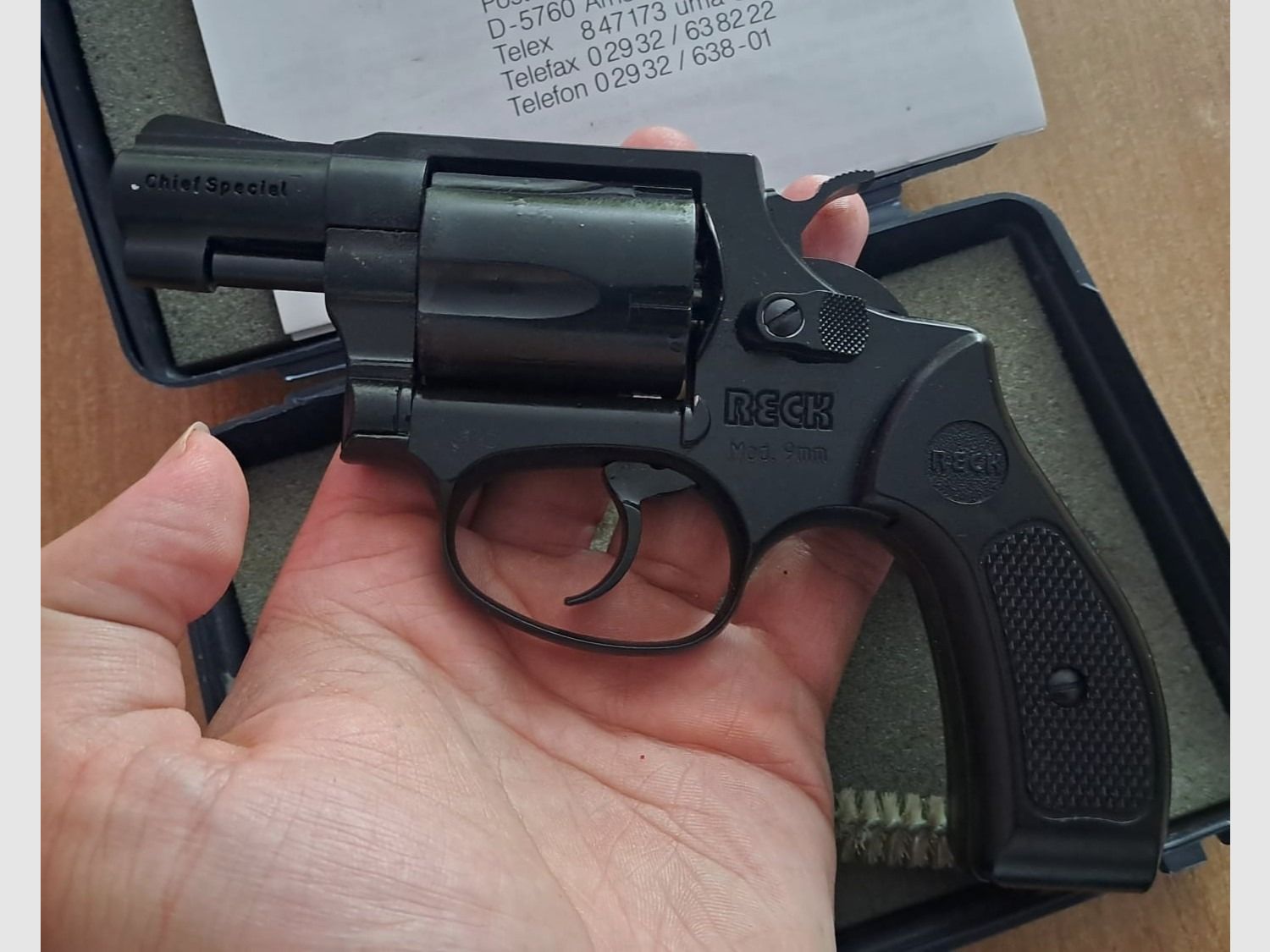 Rare Reck Chief Special in caliber 9 mm R. Blank firing