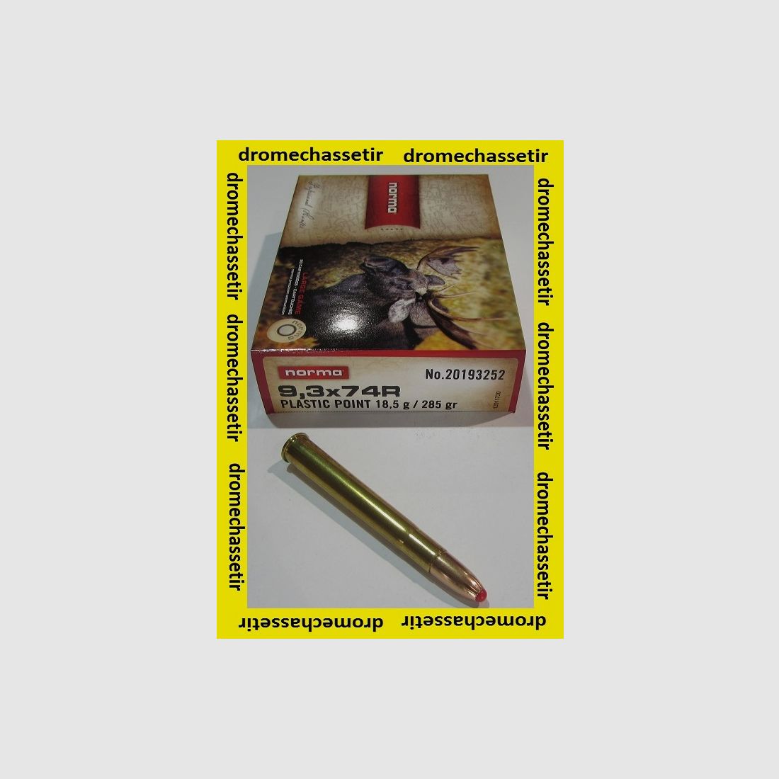 1 pudełko 20 nabojów Norma, kal. 9,3x74R, plastikowy czubek 285 grain, 18,5 gram