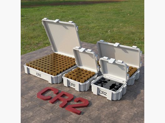 Filamelt CR2 Scatola per Batterie "Coperchio Pieghevole" - per 20 / 25 / 50 / 100 Batterie