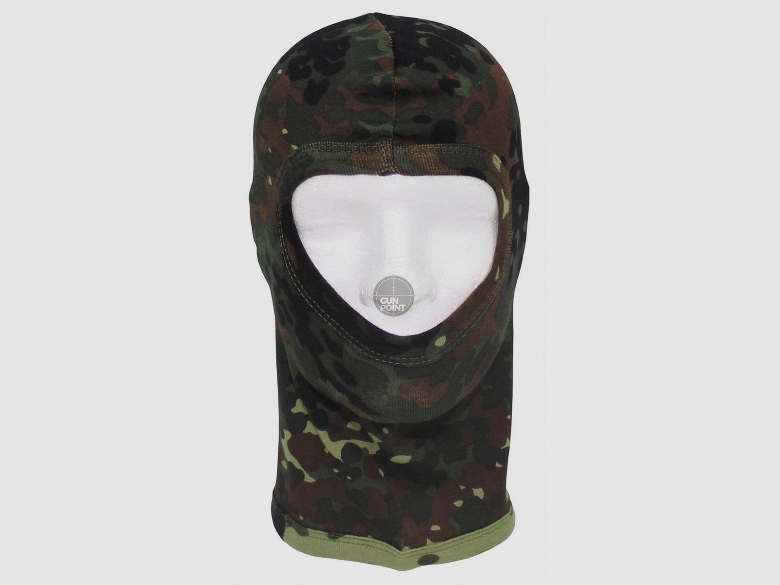 Balaclava, 1-Loch, dünn,flecktarn, 100 % Baumwolle