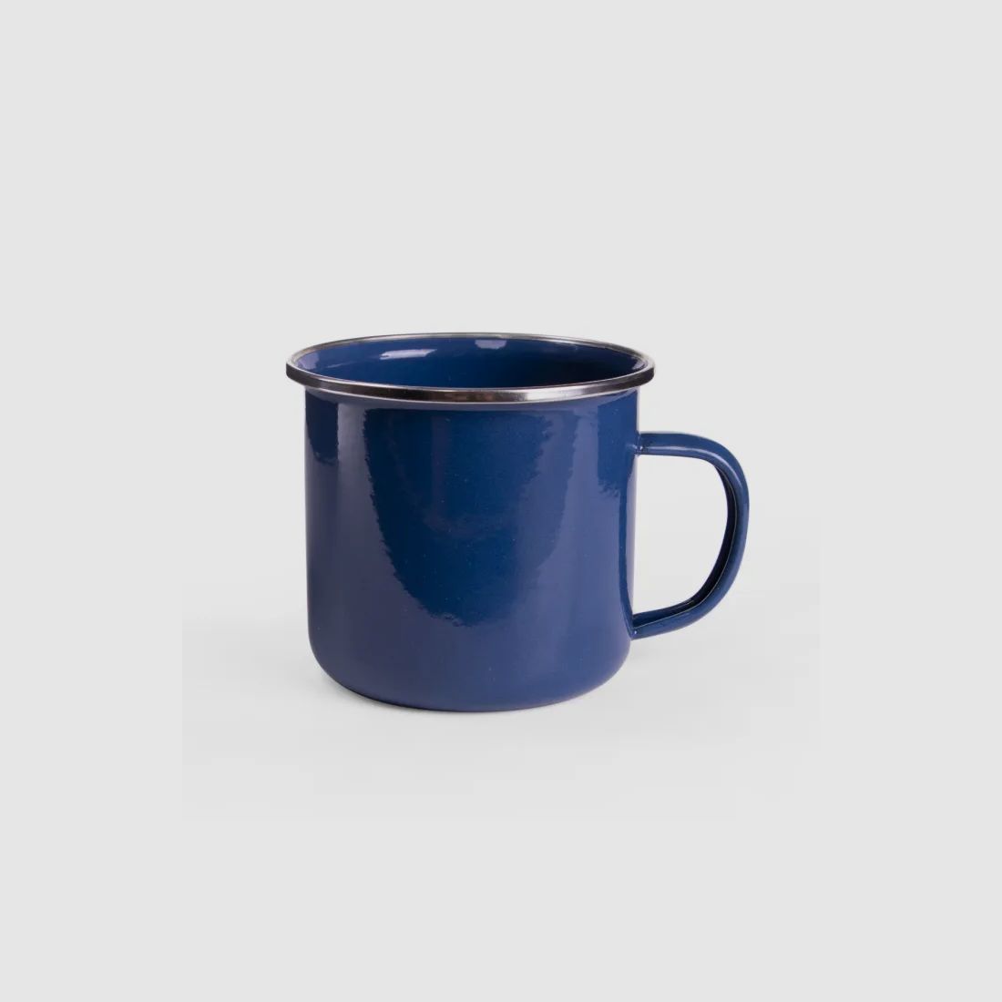 Small enamel camping dish set 3-piece in blue