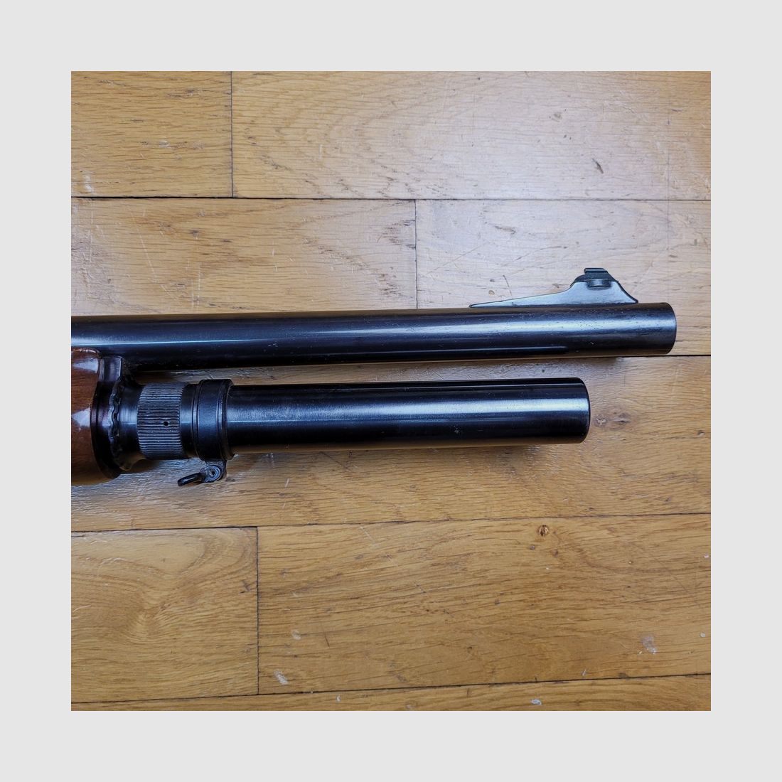 Ottima carabina a pompa Remington – Mod 870 Wingmaster – Canne liscia di 51 cm – 12/70 – 7+1 (!) – Finiture di lusso – Ottime condizioni, immagine 10 di 33
