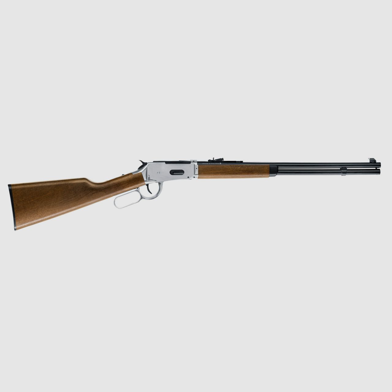 CO2 Unterhebel Repetier Gewehr Umarex Legends Cowboy Rifle, Lever Action, chrome, Kaliber 4,5 mm BB (P18)