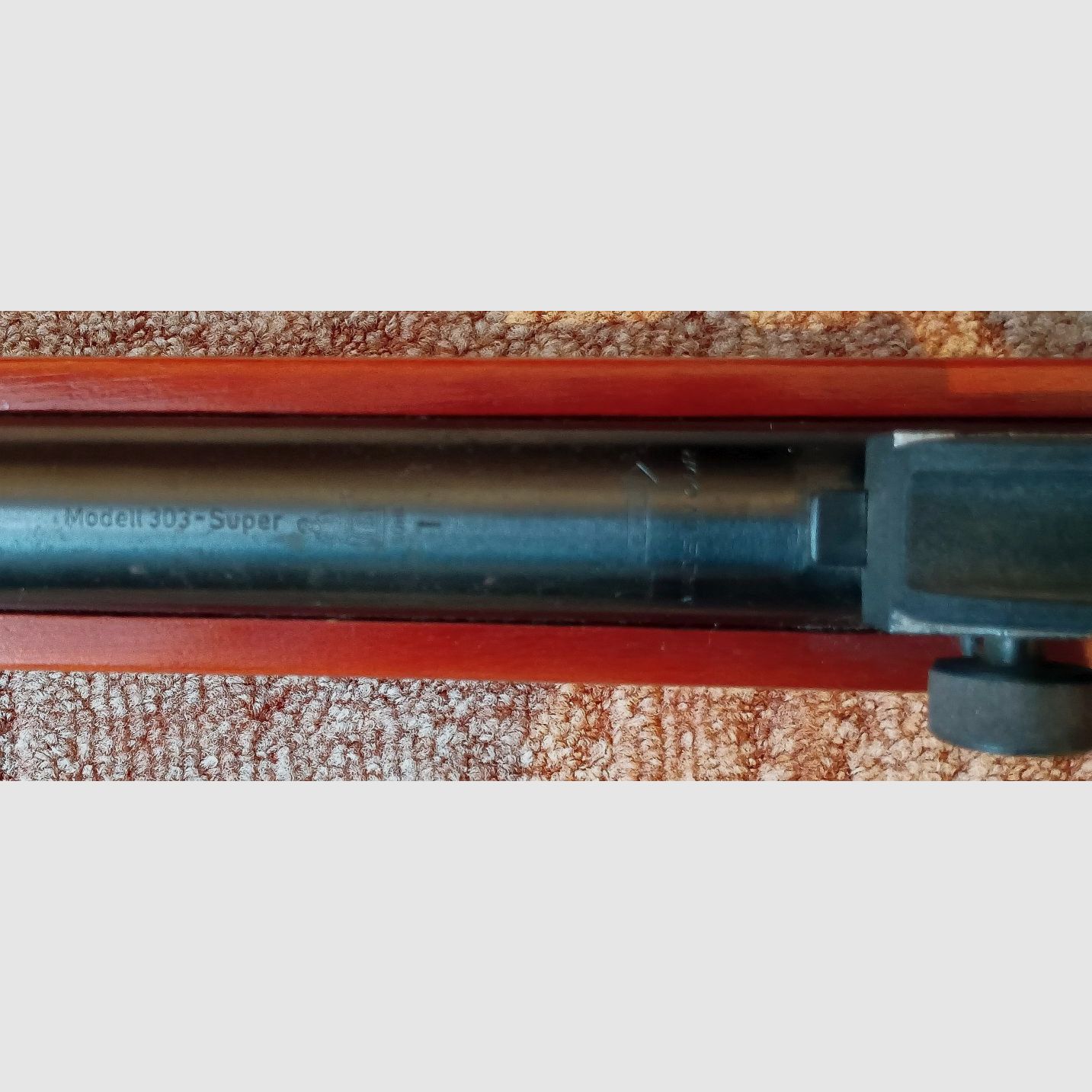 Air rifle "Klicker" from GDR production late 70s / early 80s, "Model 303 -Super", cal. 4.5 mm Diabolo, used