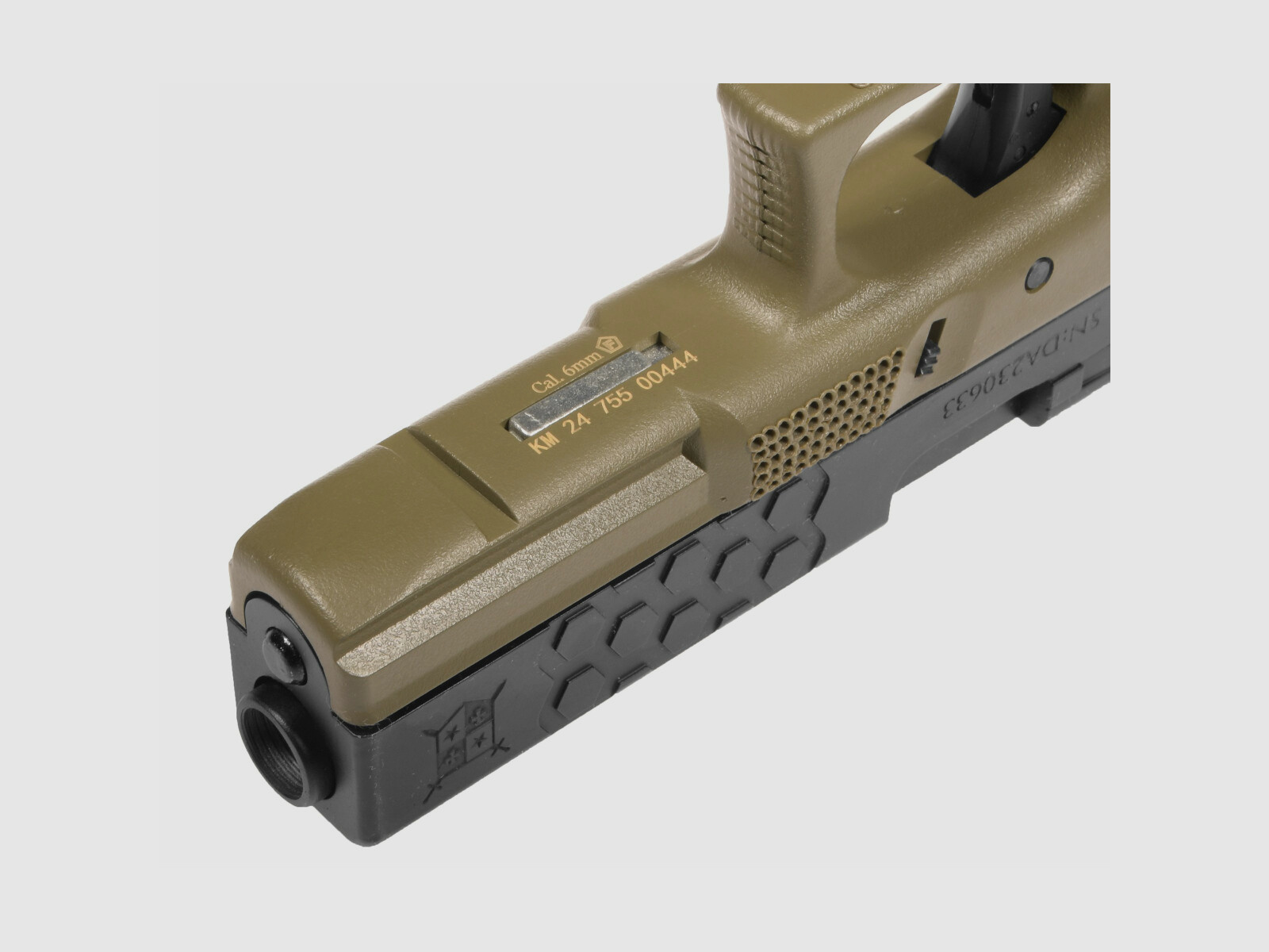 P03 GBB Airsoft Pistol in Olive | Delta Armory