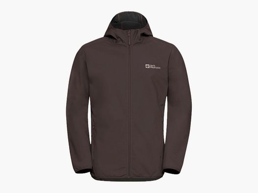JACK WOLFSKIN Bornberg Hoody M Softshelljacke Herren Peat Braun