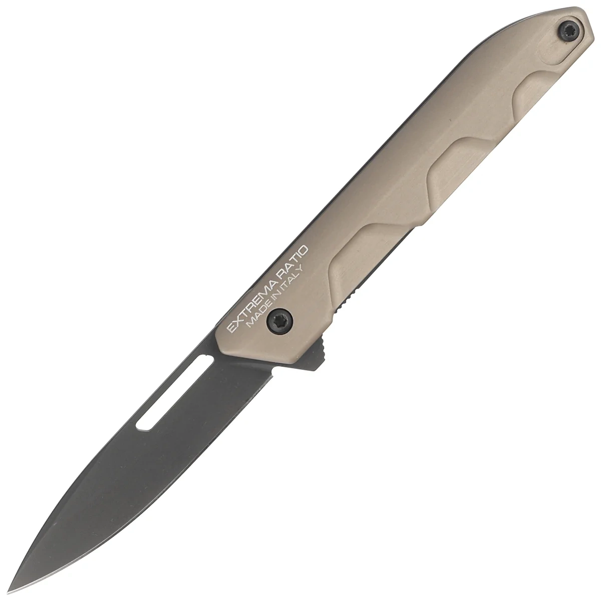 Nóż składany Extrema Ratio Ferrum T Tactical Mud Aluminium, Black MIL-C N690 (04.1000.0367/BLK/TM)
