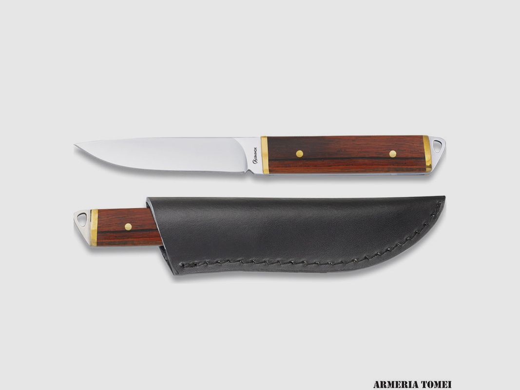 ALBAINOX – MINI-MESSER MIT LEDERHOLSTER 9cm