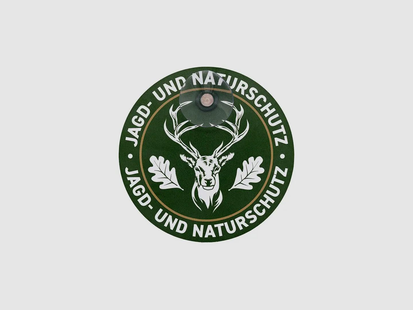 Insegna rotonda Wilde Hilde auto caccia e protezione della natura cervo