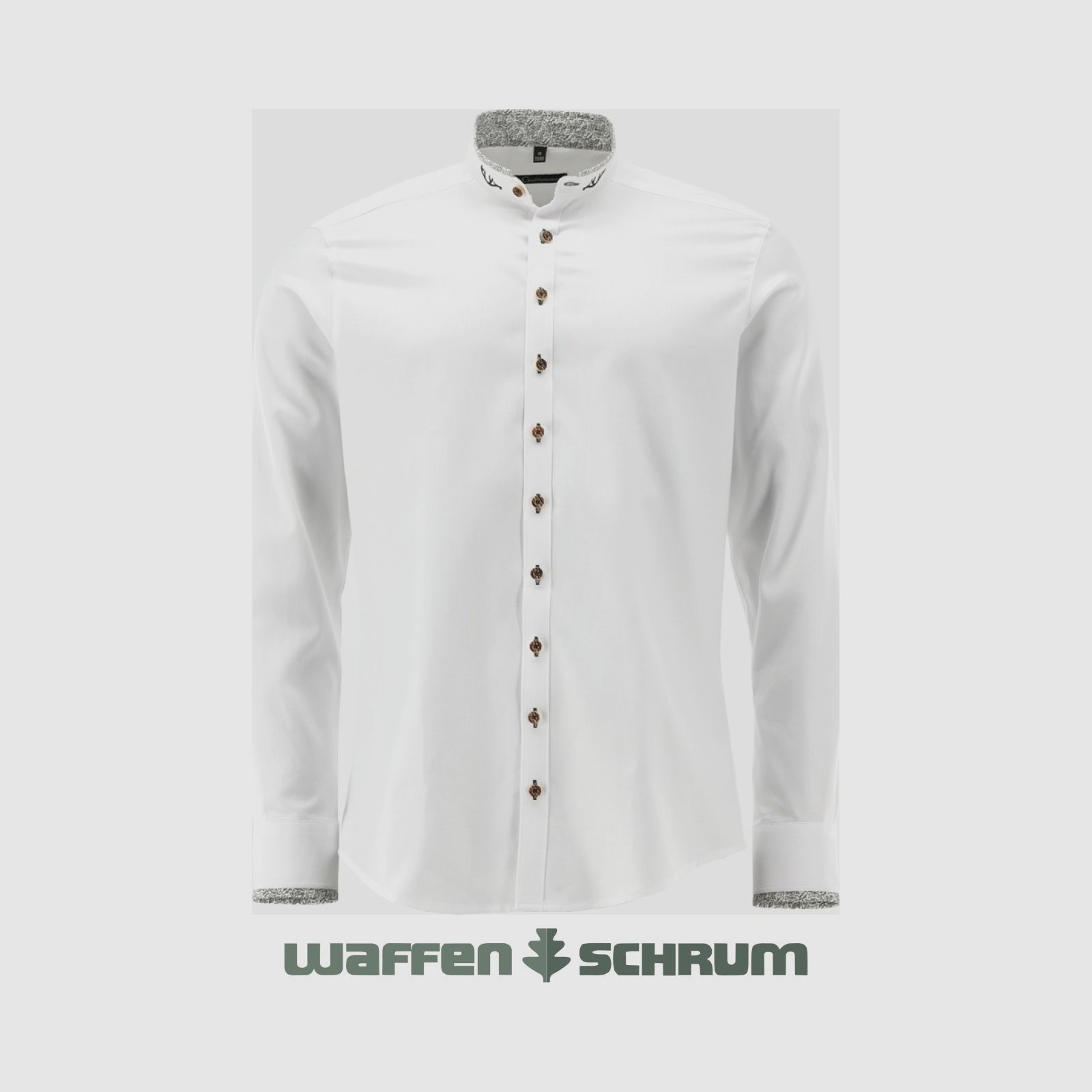 Gipfelstürmer Hemd Slim Fit mit Stehkragen