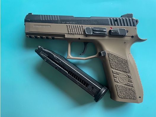 CZ P09 airsoft 6mm Green Gas/ Red Gas corredera metálica