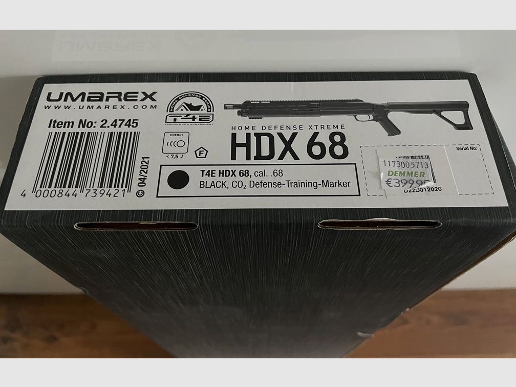 UMAREX T4E HDX 68 - mit Zubehör (nie benutzt) in OVP