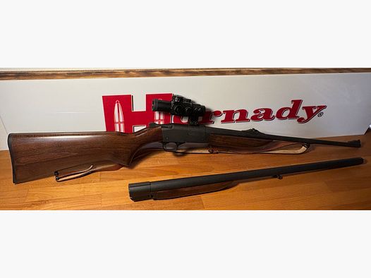 CZ Brno kipplauf rifle .222 Rem. with interchangeable barrel 12/70 and optics