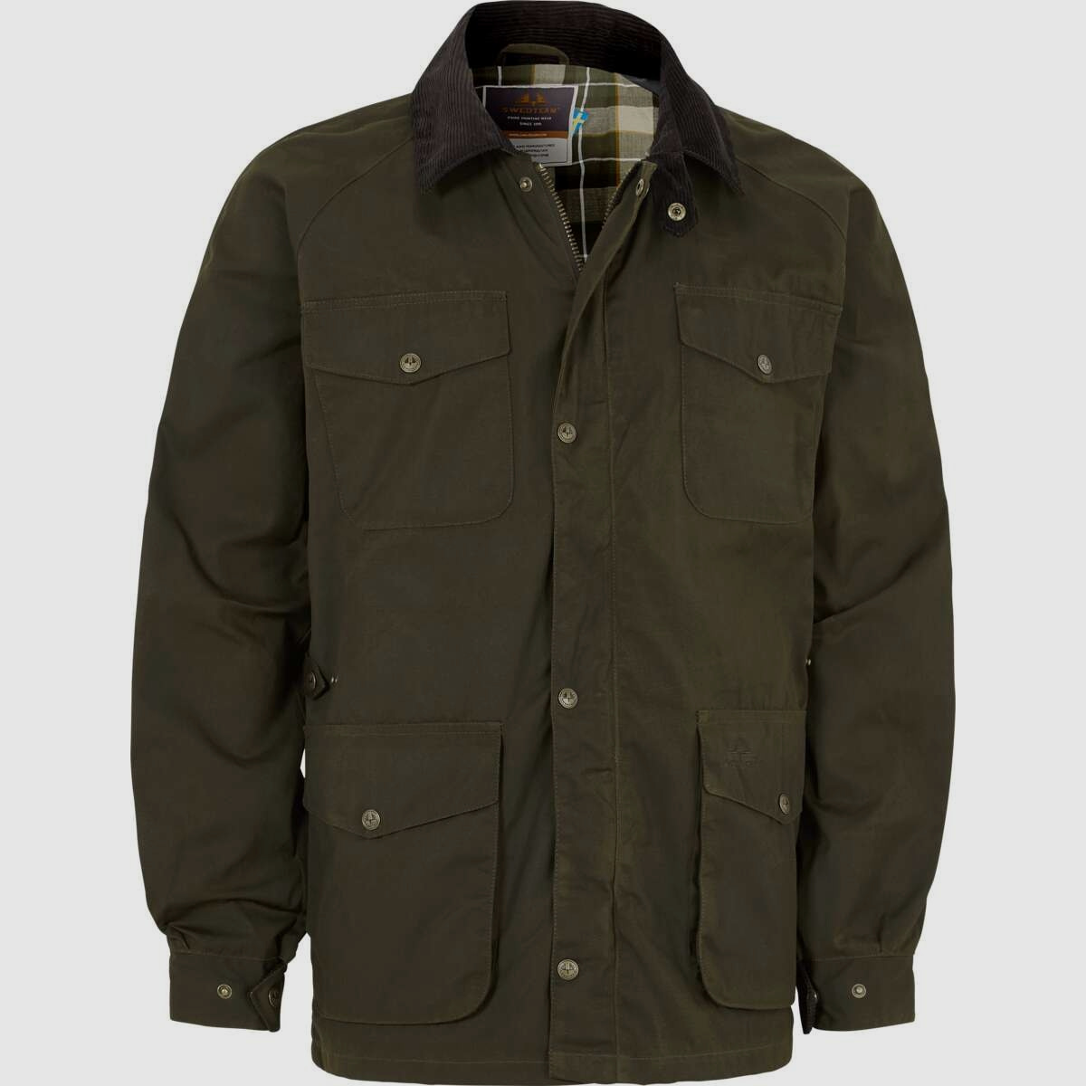 Swedteam 1919 Giacca da Caccia Cerata Verde Caccia 56