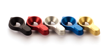 Zilveren hendel voor veiligheidspal Safety Selector JP Ultra Low Profile Lever