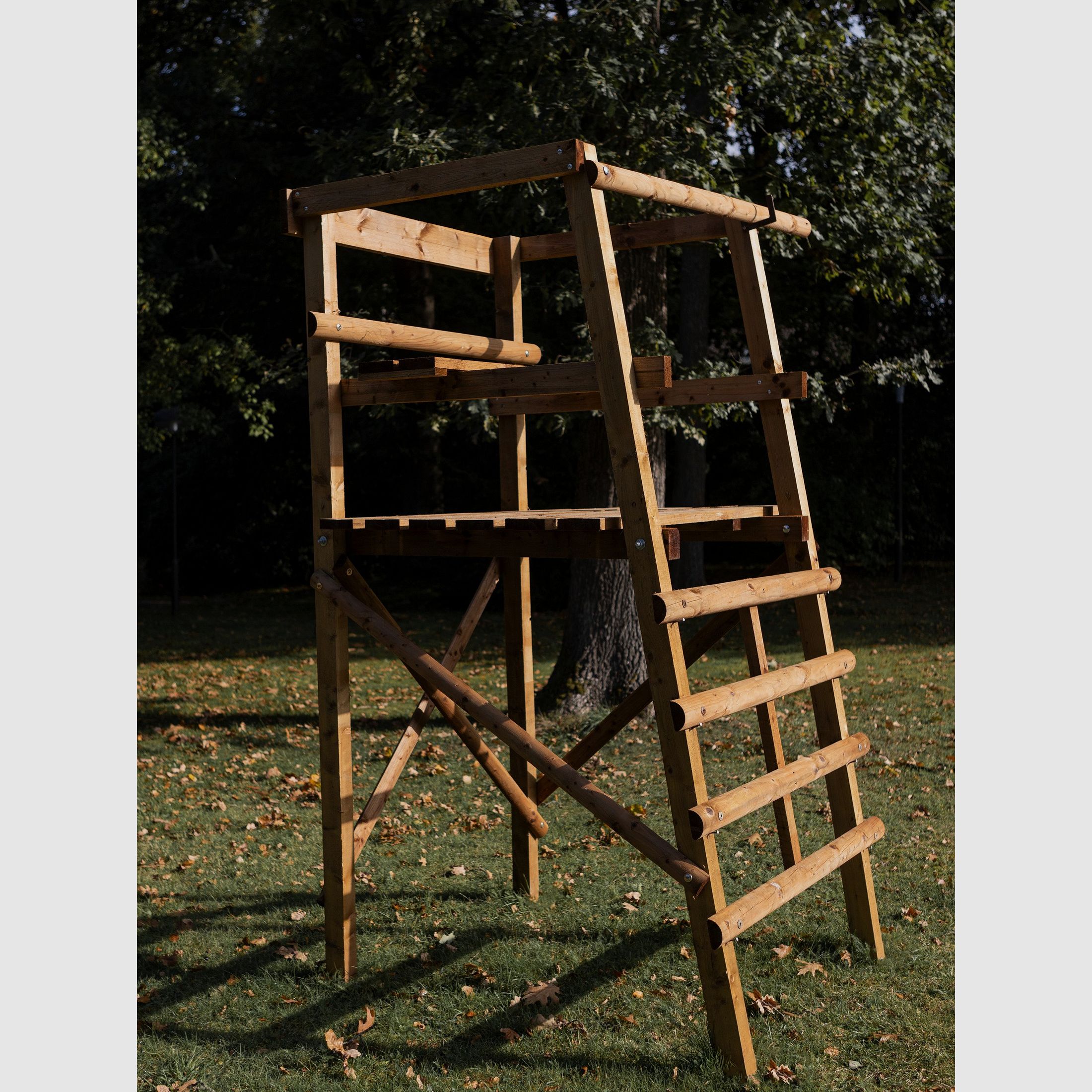 Jacht hout drijfjachtstand