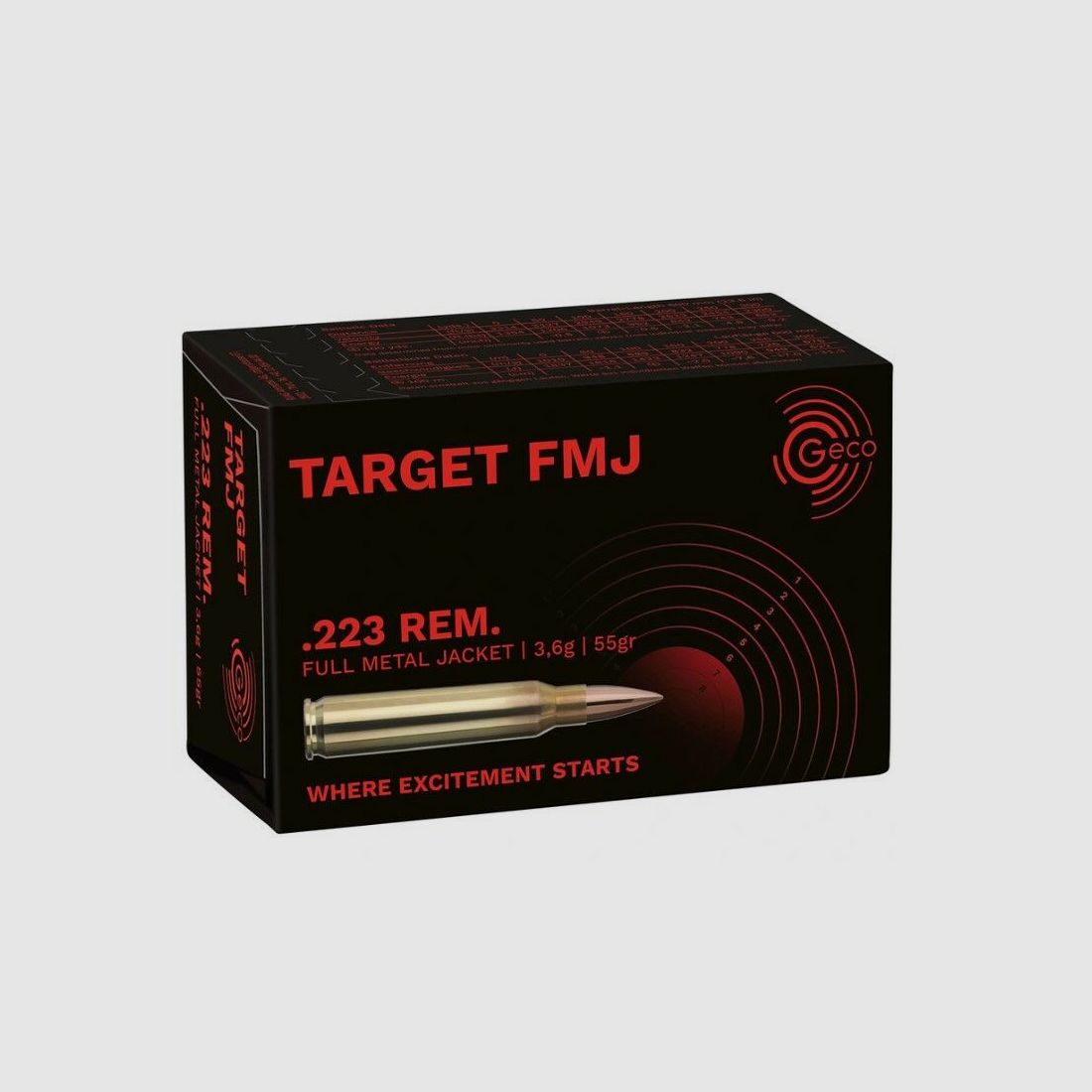 Geco .223 Rem. Vlm Target 3.6g/55grs. Geco