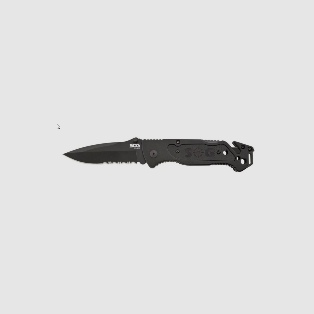 SOG Escape Couteau Poche Multifonction Noir, image 1 sur 2