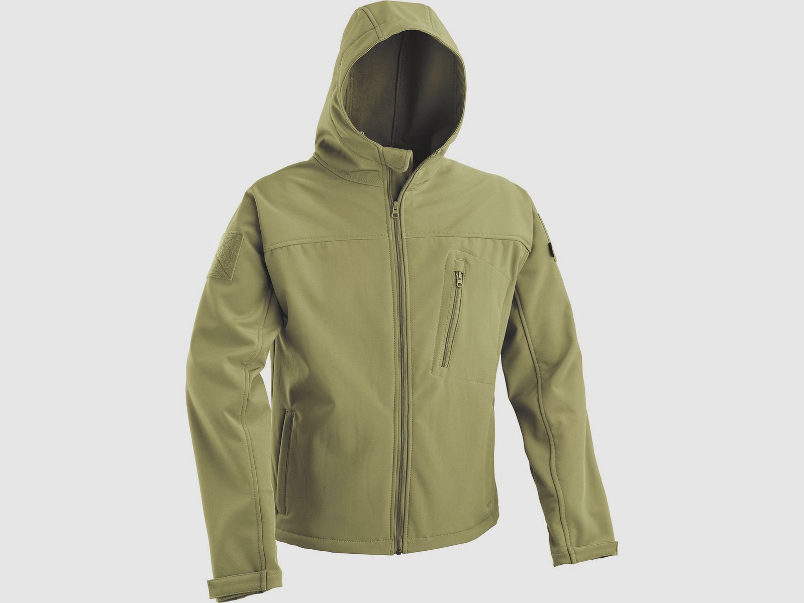 Defcon 5 softshell jacket with hood od green